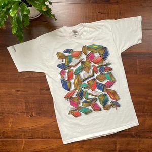 Vintage Books All Over T-Shirt